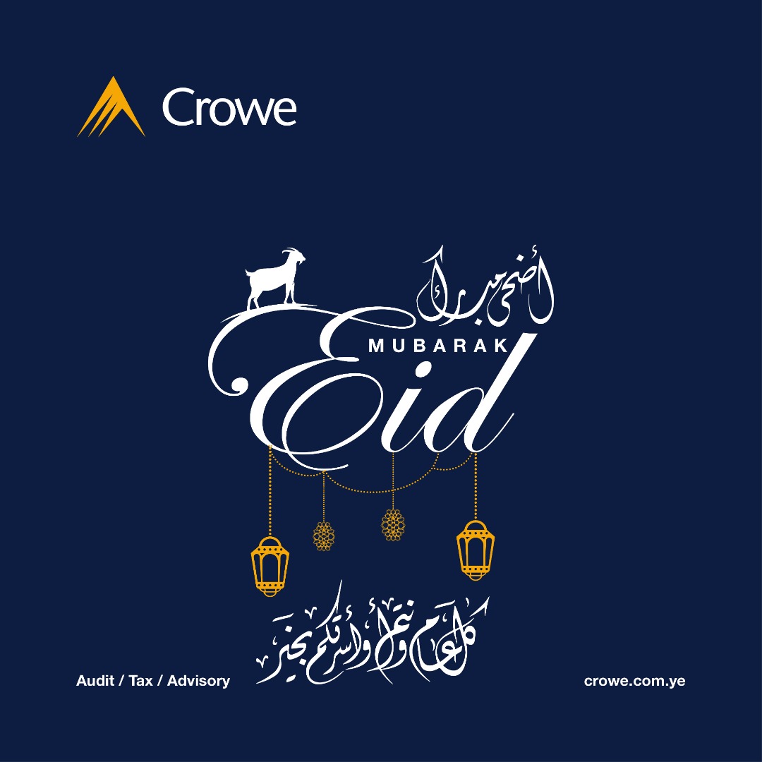 On this holy festival of Eid-Al-Adha, Crowe AHFAD, Wishing their Personnel, Yemenis and All Muslims, to load of Peac, love &amp; prosperity.
