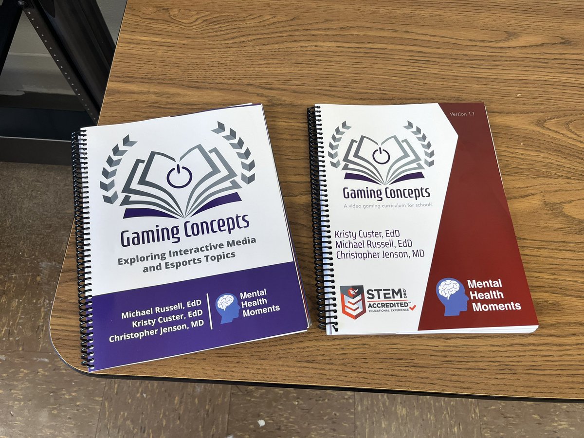 oumike23's tweet photo. I’m so thankful to receive this printed version of the Gaming Concepts curriculum from @KristenEsports. I can’t wait to see you at our @EsportsOklahoma coaches clinic in a couple of weeks! #oklaed #ossba #gamingconcepts https://t.co/SS8AfMPED5