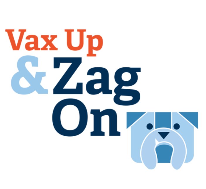 GonzagaU's tweet photo. #ZagOn Vaccination Update:
GU will continue to require all campus-based students, of all levels, to submit proof of full COVID-19 vaccination (along with other required vaccines) for the 2022-23 Academic Year. Read the full message and for more info: https://t.co/EN63ICahAU https://t.co/eaLB5X8jXA