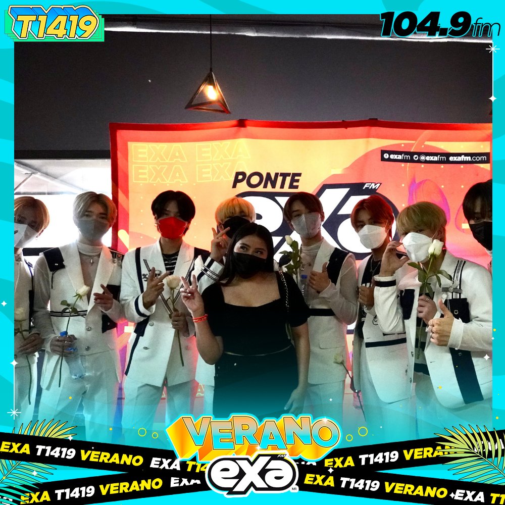 ExaFM's tweet photo. ¡ @T1419_official felices de convivir con nuestras ganadoras! 🙌☺️ En #VeranoExa https://t.co/dKYltXz7tQ