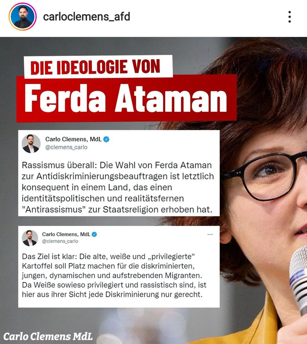 homonazius's tweet photo. @clemens_carlo Ihr Insta-Tweet fasst es
perfekt zusammen: 👍🏼
🚫#FerdaAtaman🚫 https://t.co/0wpp74TnRY