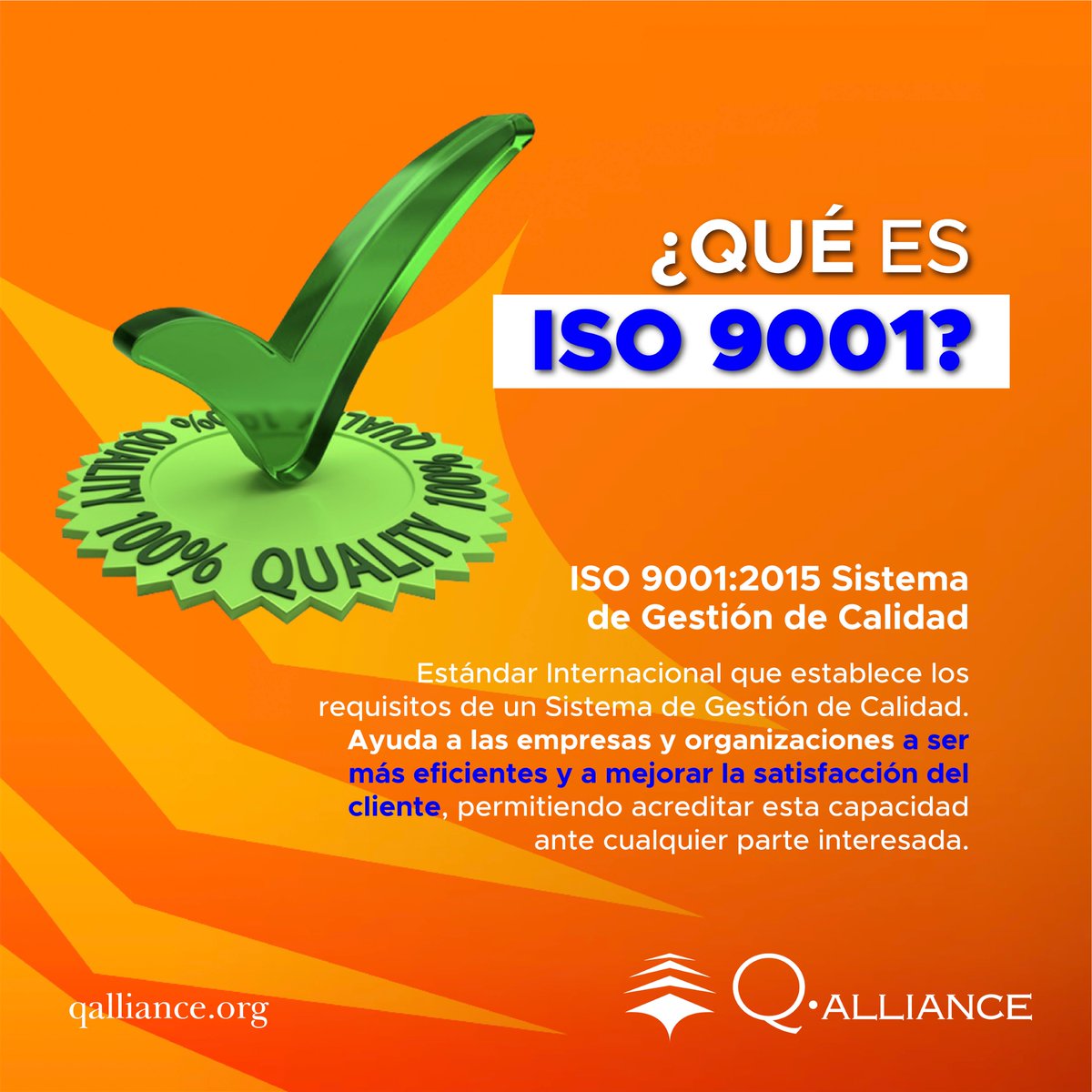 TheQalliance's tweet photo. El certificado #ISO9001 es el certificado #ISO más común y mejor reconocido a nivel general.
Más información: https://t.co/pHQszlA5VD

#SGC https://t.co/u94un4bYsM