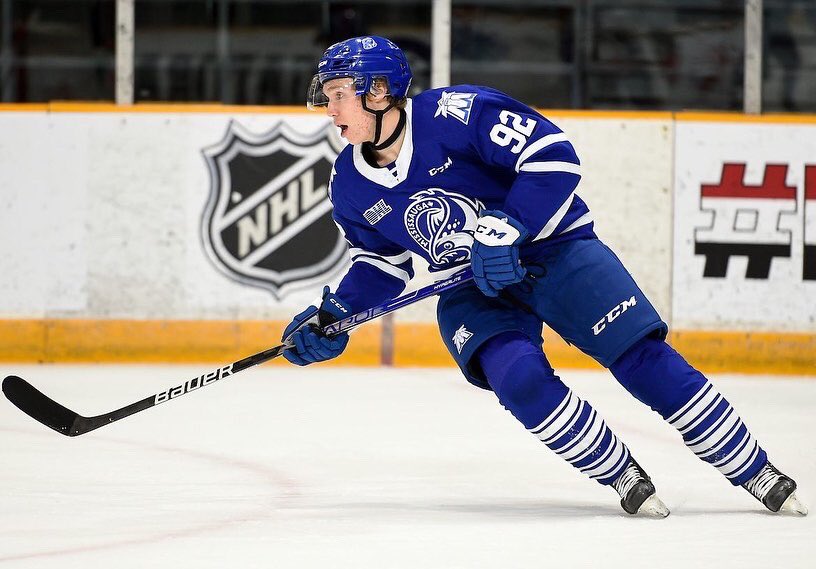 Campbell_Hall's tweet photo. Itβs official! Owen Beck goes to the Habs as the first pick in the second round of the 2022 NHL Draft. Congratulations! #Habs #MontrealCanadiens #NHLDraft #PortHopenative #TCSprops https://t.co/VBIf7GmdO1