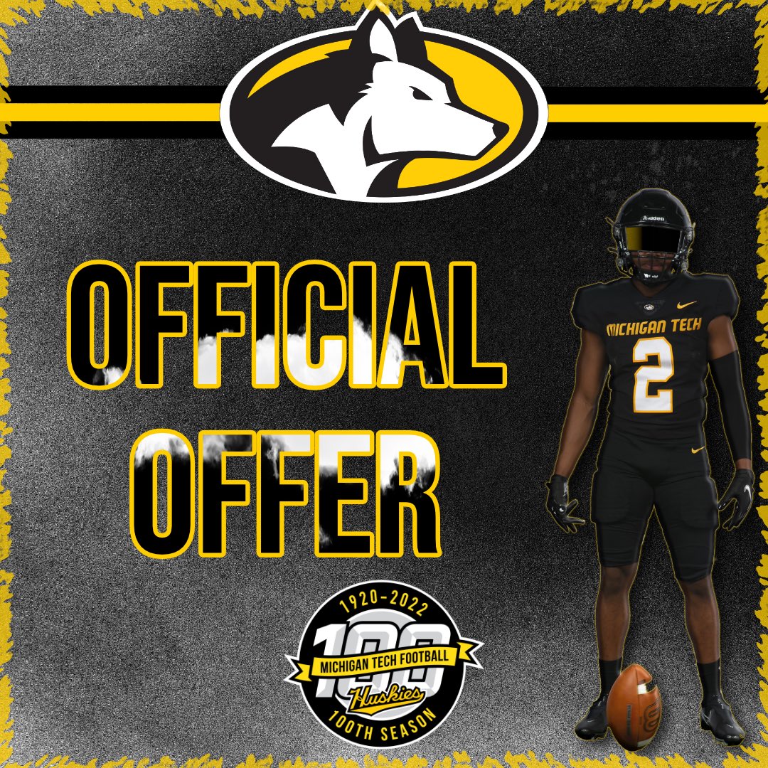 NicNora3's tweet photo. After a great conversation with @Philbrath and @OleDog31 I am blessed to announce that I have received a scholarship offer to continue my academic and football career at Michigan Tech University!! @MTUFB https://t.co/NpO221OL5s