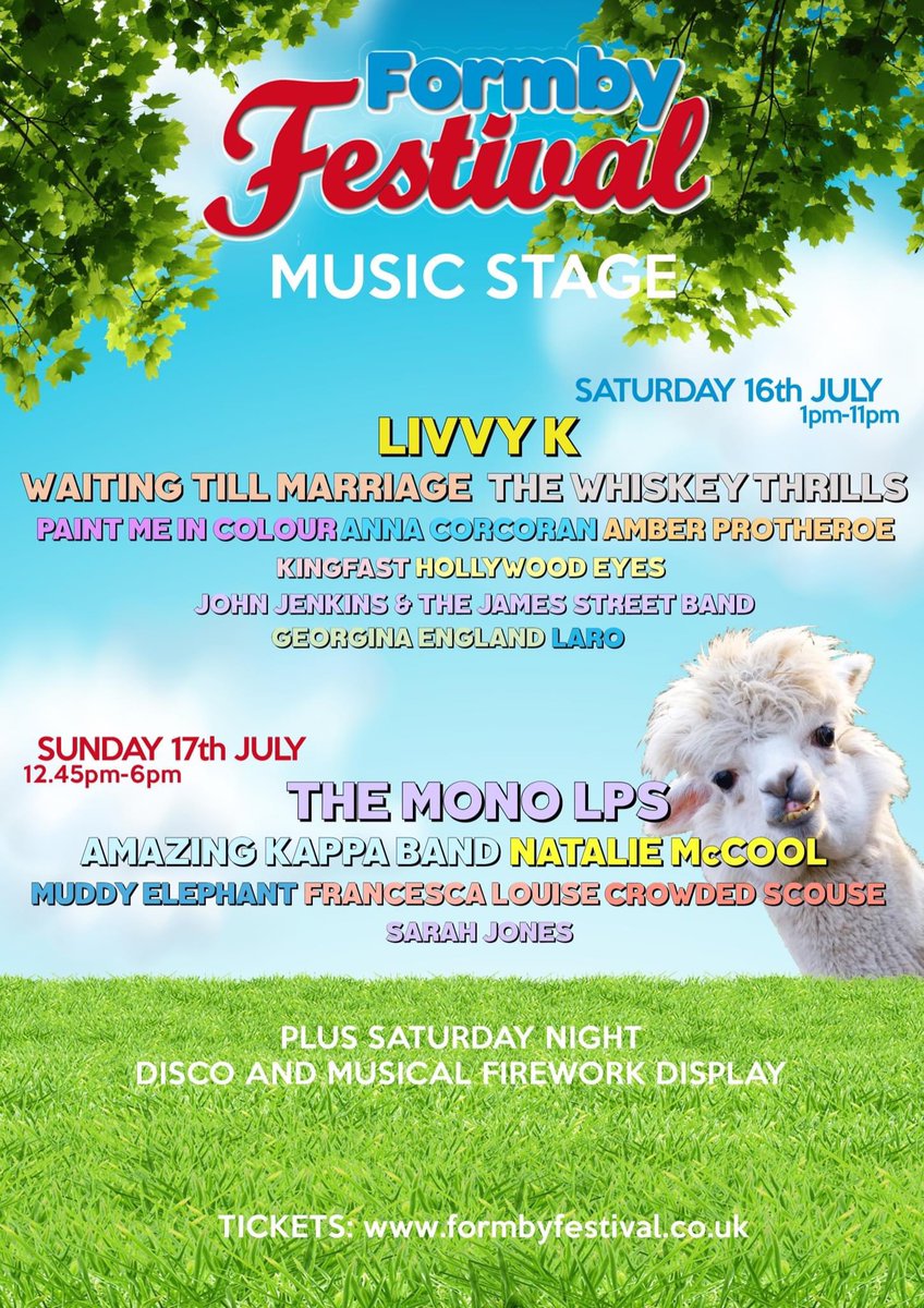 We are closing the <a href="/FormbyFestival/">Formby Festival</a>    next Sunday! Get you tickets now in the link below! ticketsource.co.uk/formbyfestival