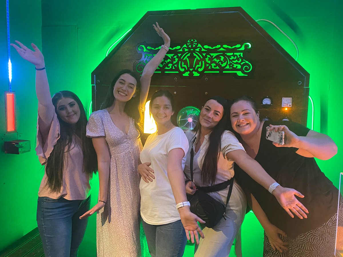 EmmaGib84's tweet photo. Absolutely amazing team development day, lots of learning, sharing of good practice and team bonding #analysis #traumainformedpratice #selfcare #changethelanguage #teamplan #escaperoom https://t.co/ydcgGHaxeh