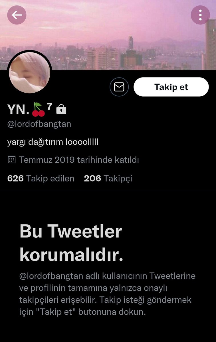 bu userı bildirelim lütfen @//lordofbangtan