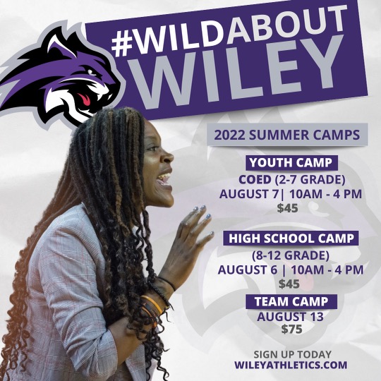 WileyAthletics's tweet photo. Learn from @WNBA and @TexasWBB standout head coach @tiffjack3 at the #WildAboutWiley Basketball Camps. High School Camp is August 6, Youth Camp is August 7 and Team Camp is August 13. Sign Up Today!
Youth/H.S. https://t.co/lRtGrS6gsX
Team https://t.co/DZ5KctUa5V
#FeartheClaws https://t.co/vRIHtyKi2T