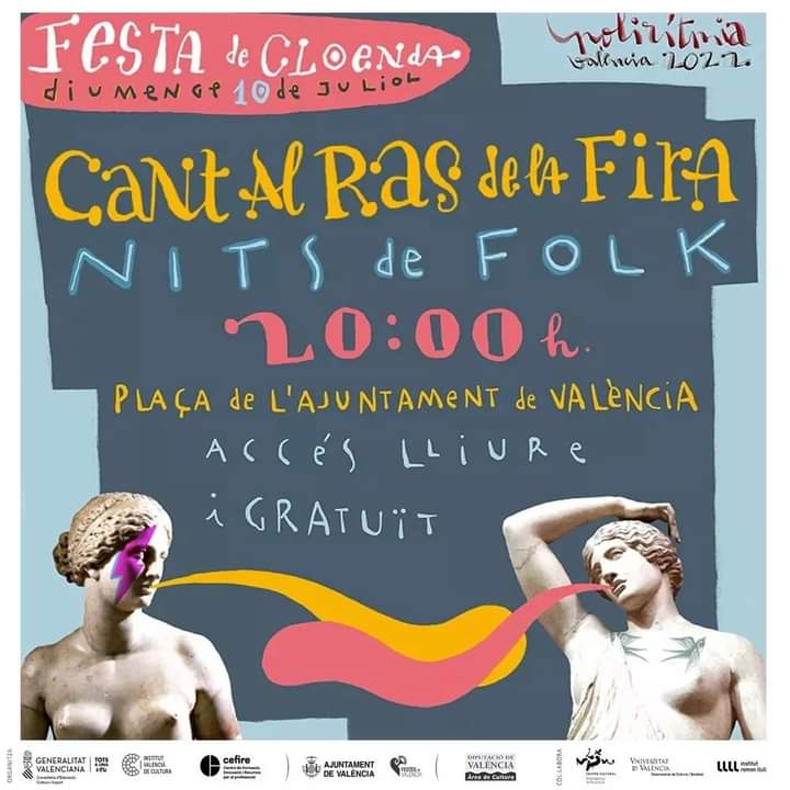 CompanyStas's tweet photo. #10juliol22
@DamarisGelabert
a Girona E.Montilivi
12h @derrumband P.Espanyol BCN
2/4 d'1hV @JoanMasdeu
a Calaf
2/4 7hV Girona EJurats TempodDones amb Joina
7hV #JoJet @mariaribot
a Caldes d Montbui
7hV @salvatgecor
al @jazzcava Vic
8hV "nits d folk" València pl/Ajuntament https://t.co/UZXXk8NH4y