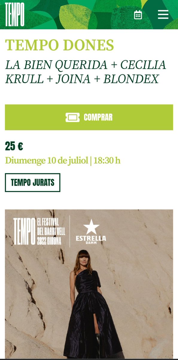 CompanyStas's tweet photo. #10juliol22
@DamarisGelabert
a Girona E.Montilivi
12h @derrumband P.Espanyol BCN
2/4 d'1hV @JoanMasdeu
a Calaf
2/4 7hV Girona EJurats TempodDones amb Joina
7hV #JoJet @mariaribot
a Caldes d Montbui
7hV @salvatgecor
al @jazzcava Vic
8hV "nits d folk" València pl/Ajuntament https://t.co/UZXXk8NH4y