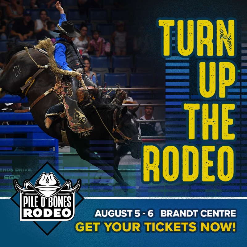 Queencityex's tweet photo. YEE-HAW! 🤠 Who is ready to giddy-up for the @pileobonesbrews Rodeo presented by @Sasktel!?

Coming August 5th and 6th, we’ve got some of the best Cowboys and Cowgirls from all of Western Canada 🇨🇦 showcasing their skills in your favourite events!

Get your gate admission NOW! 🎟
