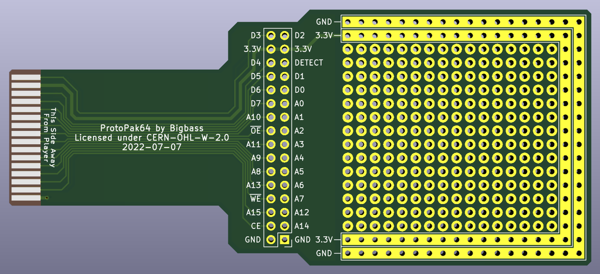 meeq64's tweet photo. A big thank you to @bigbass1997 for creating a prototyping breakout board for the N64 controller accessory port! https://t.co/C75JIUD83l #N64brew #ProtoPak64 https://t.co/7LBtlqbgHx