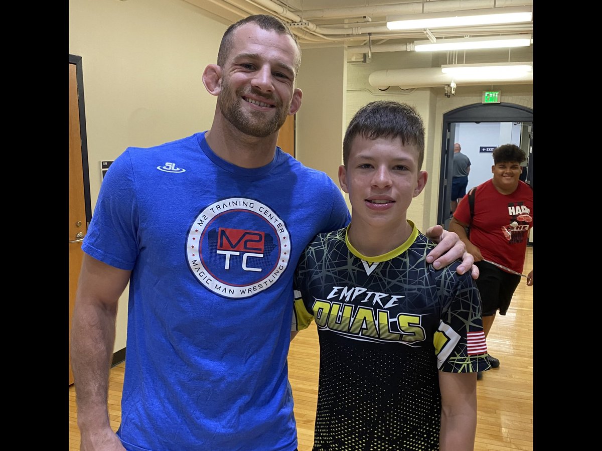 BallsyOne1970's tweet photo. @magicman_psu David thanks so much for the access you gave to my son Ryan and his teammates at Penn State last week.  He was very excited to meet you and learned a lot from what you taught in the sessions.  It meant a lot to him! 🤼‍♂️👏🏻 https://t.co/CM6L91CnQn