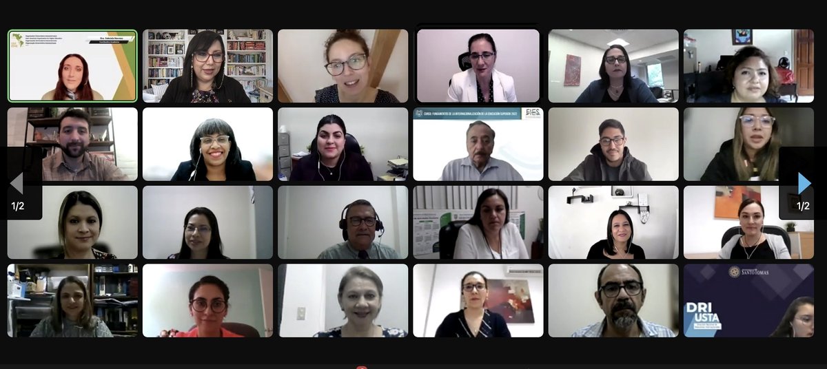 letyjimenezglz's tweet photo. Inició el 2do módulo del #DIES, Estrategias para la Movilidad Académica, con 35 participantes de 10 países de la región. En el que trabajarán en desarrollar habilidades para la elaboración de planes de movilidad articulados con estrategias institucionales de internacionalización. https://t.co/K0AEVL5IVK