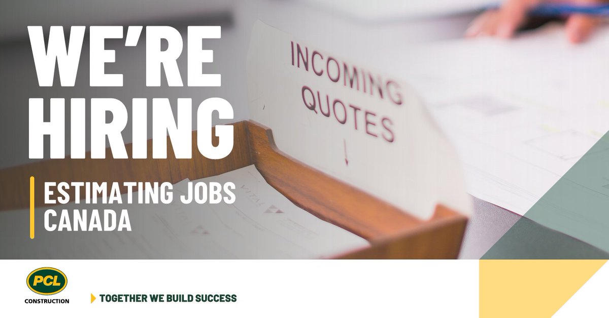 PCLConstruction's tweet photo. We are looking for individuals ready to secure PCL's future projects by maximizing value for the best price! π
#JoinPCL #ConstructionJobs #WhyPCL
https://t.co/K24PyO8LPK https://t.co/Cdquu7ve4u