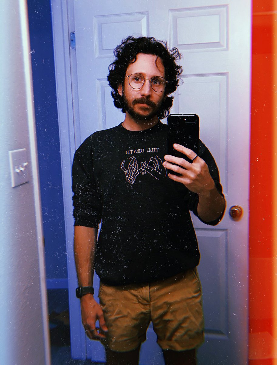 danielmachado's tweet photo. My new right-in-time-for-summer weird ambient noise EP with @cecilnick is out today! On that theme: here I am wearing a sweatshirt in the outer banks in June.

https://t.co/0BHGEmTOt1 https://t.co/YmQnwI8552
