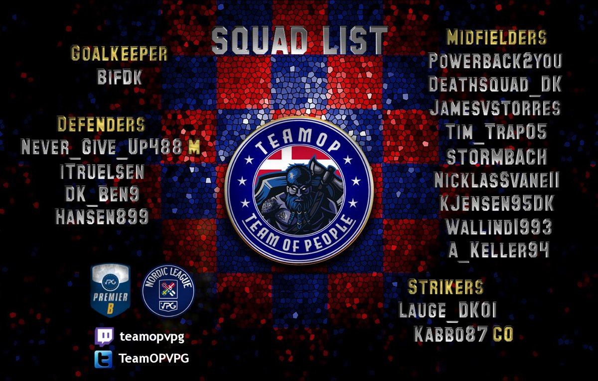 TeamOPVPG Squad List for Premier B Season starts June 11 <a href="/VPGEurope/">Virtual Pro Gaming | Europe</a> <a href="/OfficialVPG/">Virtual Pro Gaming</a>
