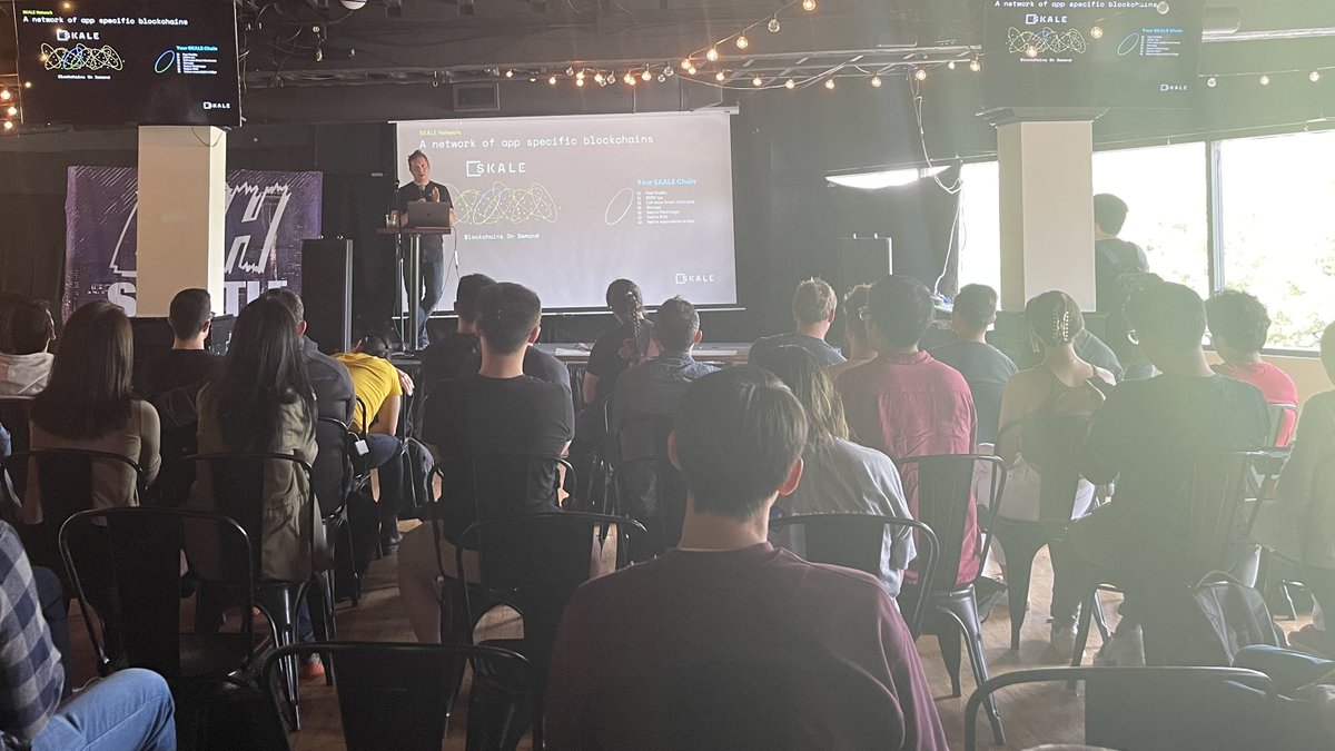 Thanks to everyone at <a href="/ETH_Seattle/">ETH Seattle</a> who attended <a href="/ChadwickStrange/">Chadwick Strange</a>'s presentation. We look forward to seeing your projects in the #SKALEverse!
