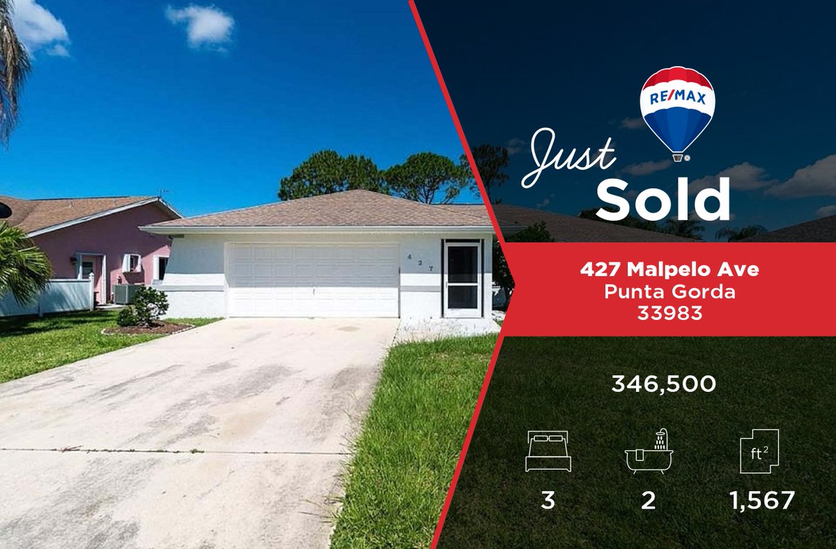 𝗝𝗨𝗦𝗧 𝗦𝗢𝗟𝗗!!
Congratulations to my seller and to the buyer!! 🤝🥳🥳🎉🎉
Let me help you with all your real estate needs!
-
📲 Amy Coulter 941-284-5644

#remaxpalmrealty #remaxagent #remaxsold #PuntaGordaRealtor #puntagorda