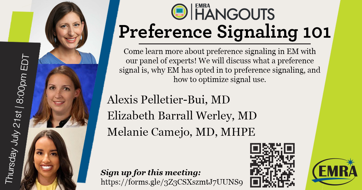 emresidents (@emresidents) on Twitter photo #EMBound (and program leaders) - sign up now for Preference Signaling 101, a special EMRA Hangouts with <a href="/CORD_EM/">CORD</a>. Join us July 21 at 7 pm Central. Register: forms.gle/3Z3CSXszmtJ7UU…
Thanks <a href="/PelletierBui/">Alexis Pelletier-Bui</a> <a href="/EMelaniecamejo/">Melanie Ruiz-Camejo</a> & Elizabeth Barrall Werley #EMBound (and program leaders) - sign up now for Preference Signaling 101, a special EMRA Hangouts with <a href="/CORD_EM/">CORD</a>. Join us July 21 at 7 pm Central. Register: forms.gle/3Z3CSXszmtJ7UU…
Thanks <a href="/PelletierBui/">Alexis Pelletier-Bui</a> <a href="/EMelaniecamejo/">Melanie Ruiz-Camejo</a> & Elizabeth Barrall Werley