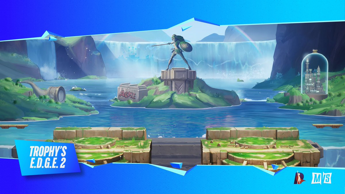 multiversus's tweet photo. Trophy's E.D.G.E. is the perfect place for a game of I Spy 👁️ #MultiVersus https://t.co/IstCEpUhl0