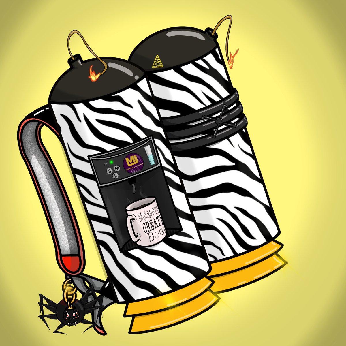KimoCryptoBTC's tweet photo. Did you know that you can actually fly these jetpacks in the Metaverse right now? Minting Now, get yours! #metajet @MetaJetCardano https://t.co/vuiLipm8Qv