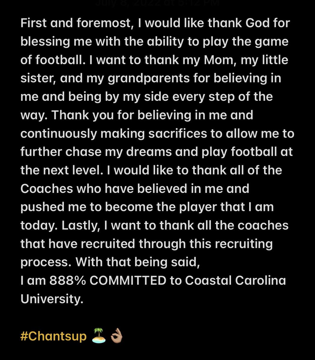 888% COMMITTED! 
#CHANTSUP 🏝👌🏽