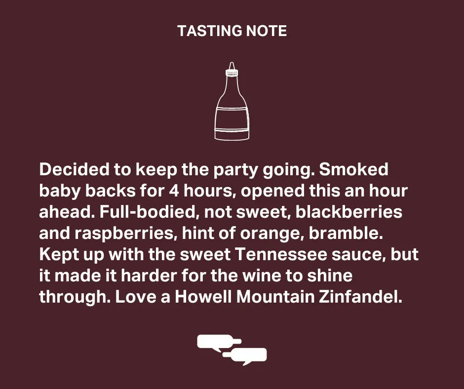Looking for a Zinfandel to enjoy this weekend? Try the 2018 Outpost Zinfandel Howell Mountain and be inspired by CellarTracker user Franken Berry's comments. Explore our full list of 9 Great Wines for Your Next BBQ now at buff.ly/3yvGmTV