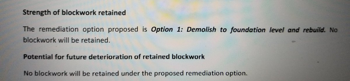 This is my 71 year old neighbors mica report. It arrived in her email this evening &amp; she asked me to help her understand it. These are the only words in it that matter &amp; I am unable to console her. This is the sharp end <a href="/DarraghOBrienTD/">Darragh O'Brien</a>,  you never have to see the devastation 😢