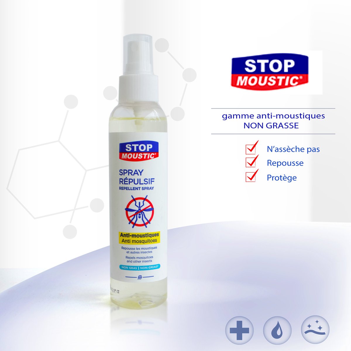 SivopG's tweet photo. Do you know the worst sound that can ring in your ears at night? 😵 
 STOP MOUSTIC mosquito repellent lotion is a long-lasting repellent in the form of a spray, developed for: 
❌ effectively repel mosquitoes and thus prevent diseases such as malaria. https://t.co/62BgbReY7c