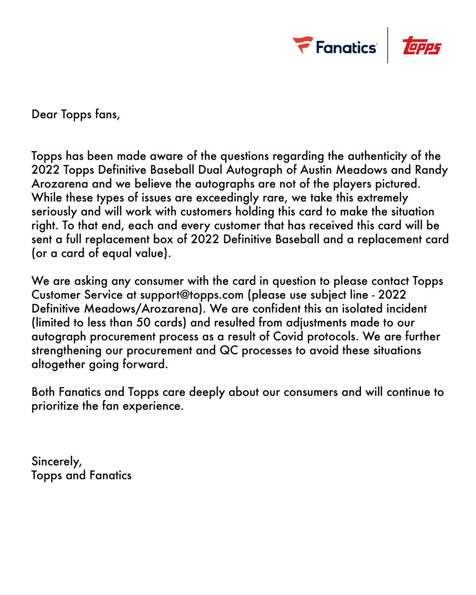 Topps tweet media