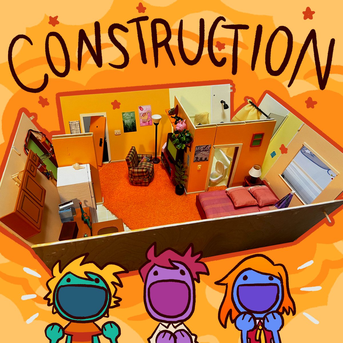 unportalable's tweet image. The sets in Un-portalable are hand built and modular, which allows for shooting at multiple angles! Characters and effects were then animated and composited using #toonboomharmony #dragonframe and Nuke! #madewithnuke #unportalable #animation #studentfilm #experimentalanimation