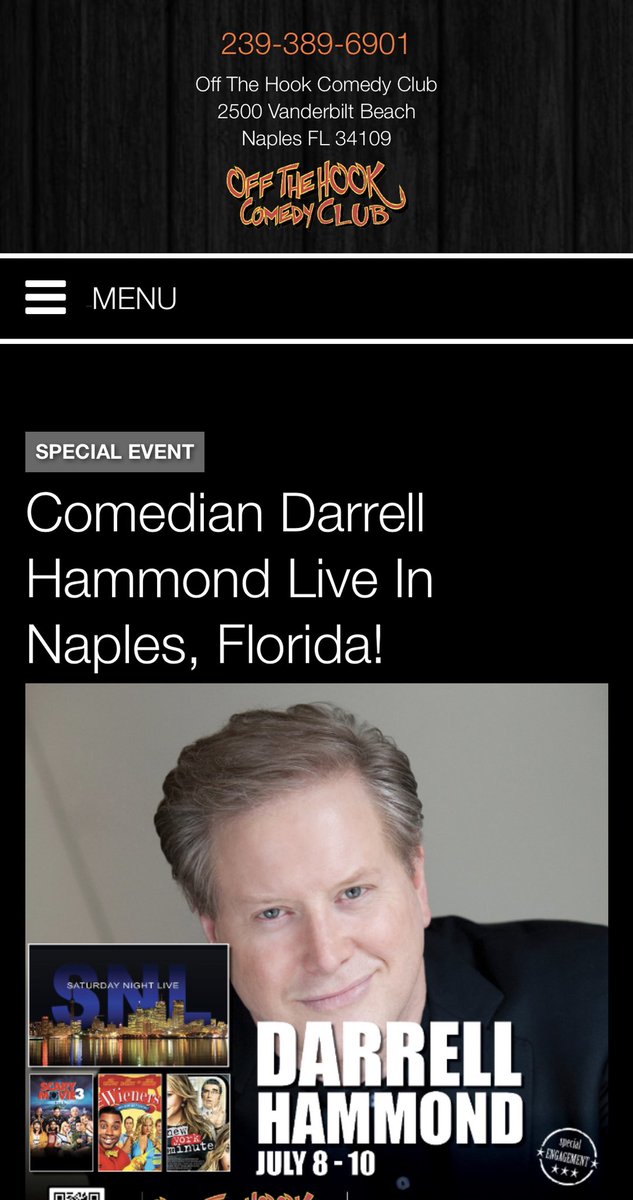 Florida Friends! I’m coming home for shows all weekend starting TONIGHT in Naples! Come see me if you’re in the area! 🎟🎟: offthehookcomedy.com/events/54391