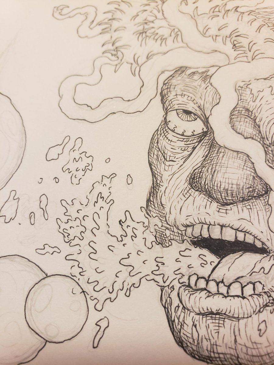 OOZ_ILL's tweet photo. #wip #art #illustration #drawing #horror #bodyhorror #gore #scifi https://t.co/QpxrpthTjA