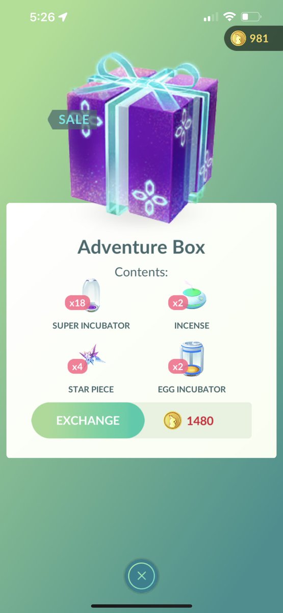 WordsOfSteve34's tweet photo. Adventure box is back with incubators #PokemonGO #AdventureBox https://t.co/EUrOtSxQRg