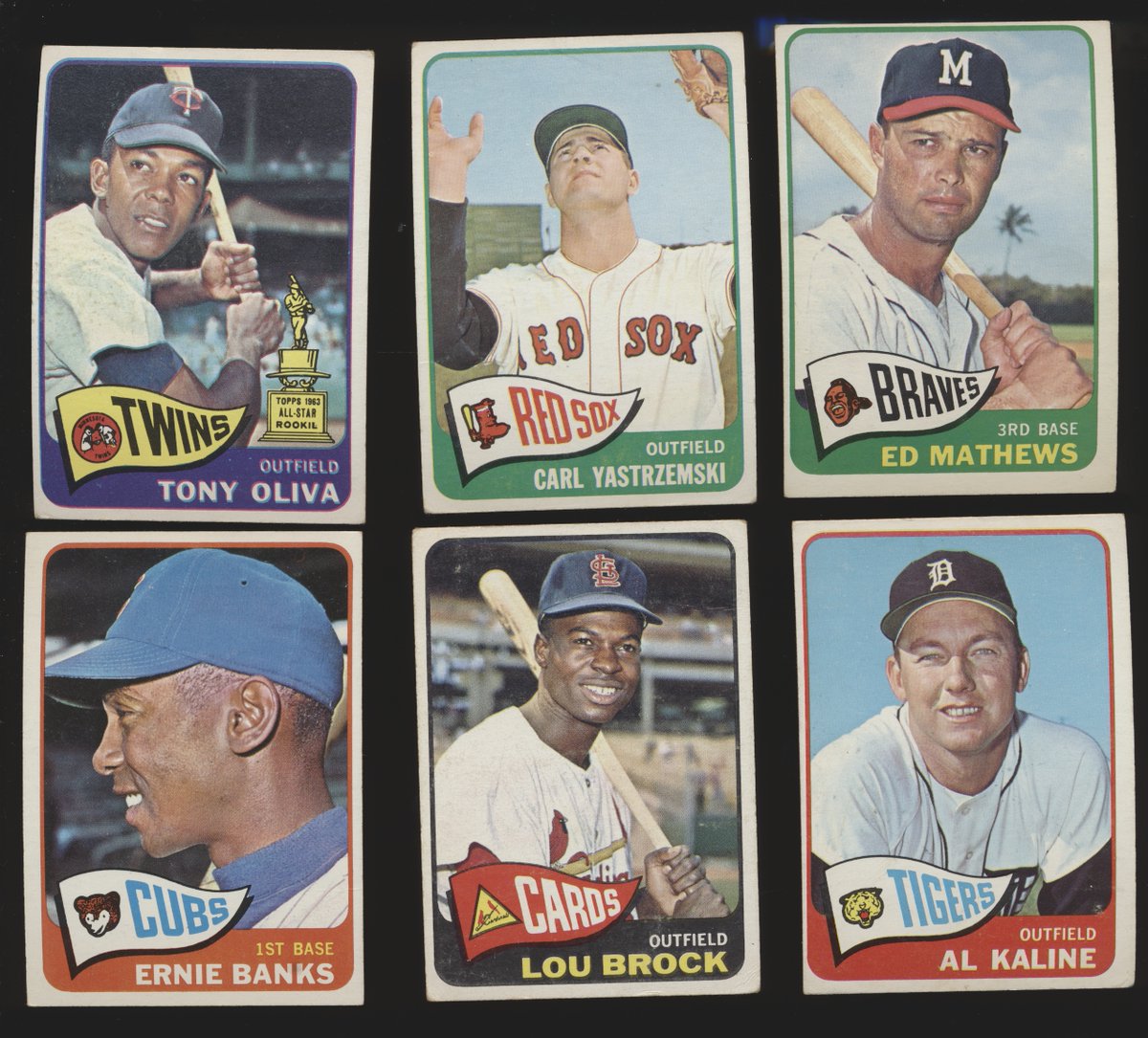 BurlsSports's tweet photo. Want to win a free spot in the '65 Topps Complete set group break? I'm giving one away! To enter for a chance to win, retweet and reply, letting me know which '65 card is your favorite. Still some spots available. Broadcast 7/10 @ 9 CT #collect #thehobby https://t.co/TK2lPzWZBQ https://t.co/LoLWo7SmiI