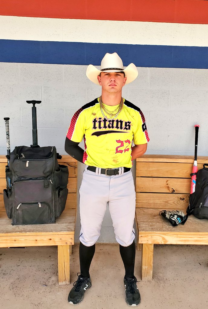 TitansTx's tweet photo. PoG! 
Pitcher @KeithMa12552970 went 5 innings with 8K's and got the W for the Titans!  @eatoneaglepride (Tx) 2023 #uncommitted 
@PerfectGameUSA https://t.co/3skE0QOCuG