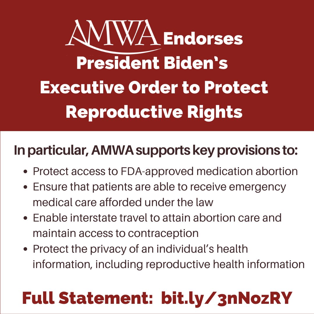 AMWA Doctors (@amwadoctors) on Twitter photo AMWA applauds <a href="/POTUS/">President Donald J. Trump</a> for today's Executive Order safeguarding access to reproductive health care services. <a href="/WhiteHouse/">The White House</a> @ptkirchgraber <a href="/ConniesMedicine/">Connie Newman MD MACP</a> <a href="/nellmmb/">Nell Mermin-Bunnell</a> #MedTwitter #WomensHealth #ReproductiveHealth AMWA applauds <a href="/POTUS/">President Donald J. Trump</a> for today's Executive Order safeguarding access to reproductive health care services. <a href="/WhiteHouse/">The White House</a> @ptkirchgraber <a href="/ConniesMedicine/">Connie Newman MD MACP</a> <a href="/nellmmb/">Nell Mermin-Bunnell</a> #MedTwitter #WomensHealth #ReproductiveHealth