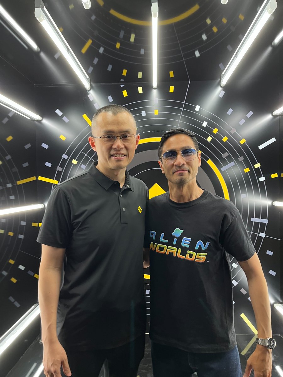 Alien Worlds celebrating Binance's 5th birthday in Paris!

Bon anniversaire Binance 🎉

<a href="/cz_binance/">CZ 🔶 BNB</a> <a href="/binance/">Binance</a> #AlienWorlds