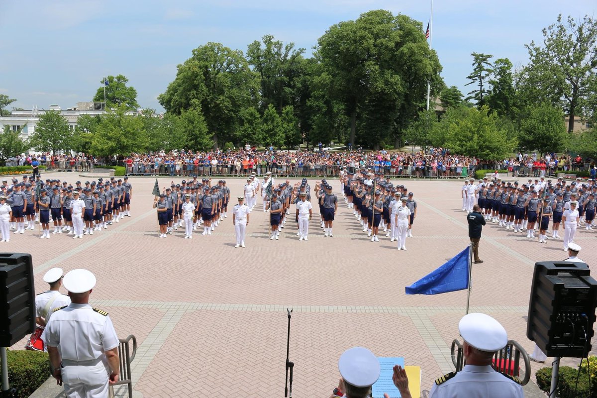 Here’s a great shot from the first lunch muster for our new Plebe Candidates today! #OURAcademy
