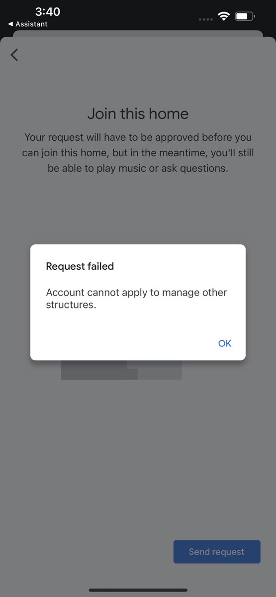 laur_ski's tweet photo. @madebygoogle Thanks for your response. Using the link from @iRobot I identified the issue. My original/master Google Home speaker in my home office is no longer connected in Assistant. When I try to link it I get the following message. What do I do to relink it? https://t.co/YQewXUGh48