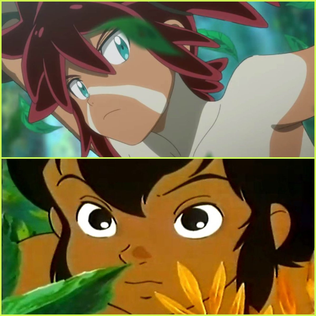Randy_Izkan's tweet photo. Oh...looks like this wild boys don't like each other! #pokemoncoco #mowgli #junglebook #fight https://t.co/umkJmdmf3j