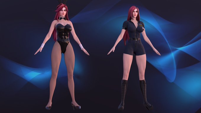 2 pic. Katarina Blender Model is now available on Patreon - https://t.co/9XEypuUYRa

1)  https://t.co/c9cQ8Z8vRw
2)