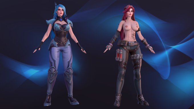 3 pic. Katarina Blender Model is now available on Patreon - https://t.co/9XEypuUYRa

1)  https://t.co/c9cQ8Z8vRw
2)