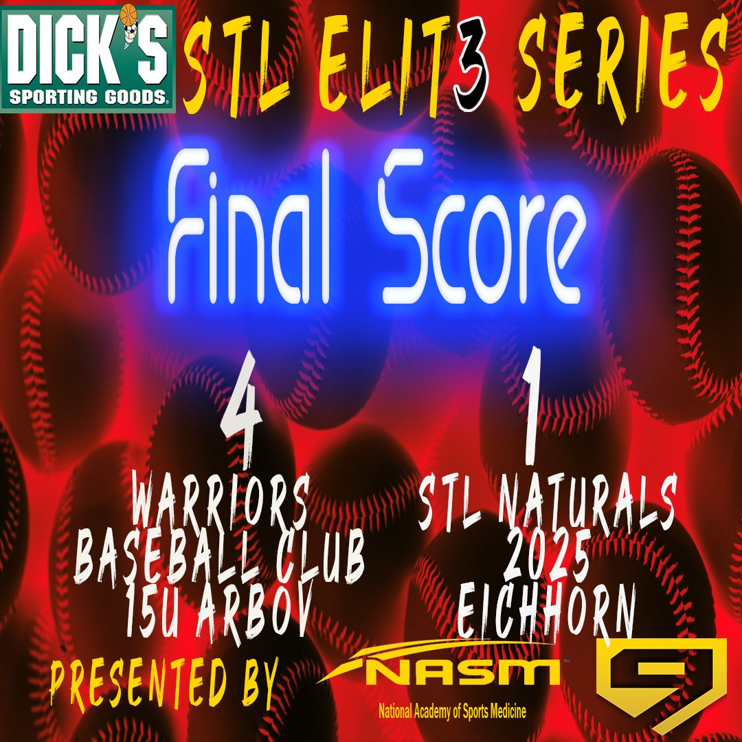 last inning heroics leads warriors Baseball club 15u past STL Naturals 2025. #STLELITESERIES #play9withus