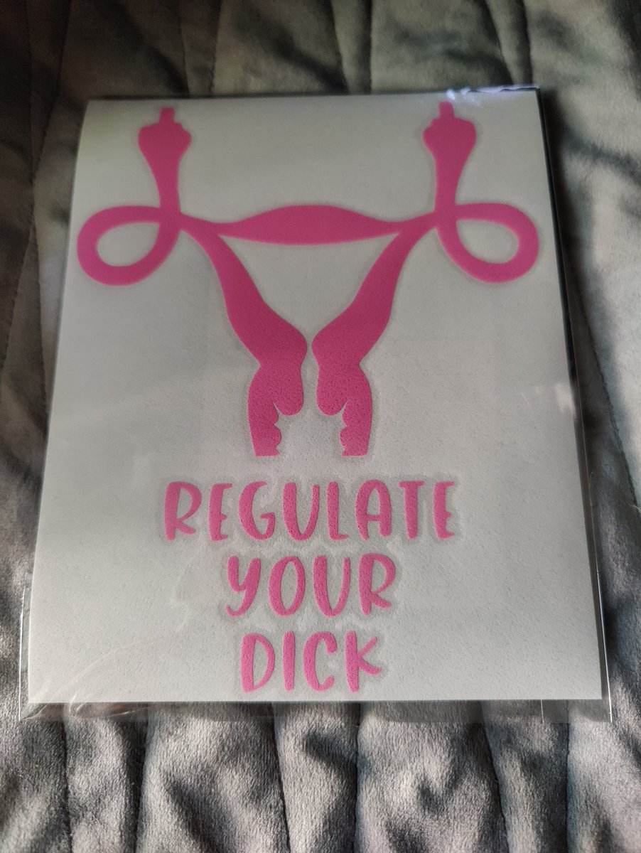 treehuggersunny's tweet photo. This is about to go on my car window, once it cools down outside. #regulateyourdick #proroe
I will then commence the countdown of how long it takes for a neighborhood Karen to complain to the HOA board...my husband is on the board, so I'll know pretty much immediately. 😆 https://t.co/087TYr3v5Y