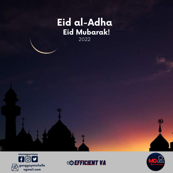 iammgservices's tweet photo. Happy Eid Mubarak! 🧕🏻🎉
I wish you a joyful🤗 and blessed😇 Eid Ul Adha filled with laughter, joy, and good health🥰!

#mgservices #efficientvirtualassistant #freelancer  #freelancelife  
#celebration  #celebrate  #ceremony  #unforgettable  #congrats #together #eidmubarak https://t.co/8Ccncv0Y8s