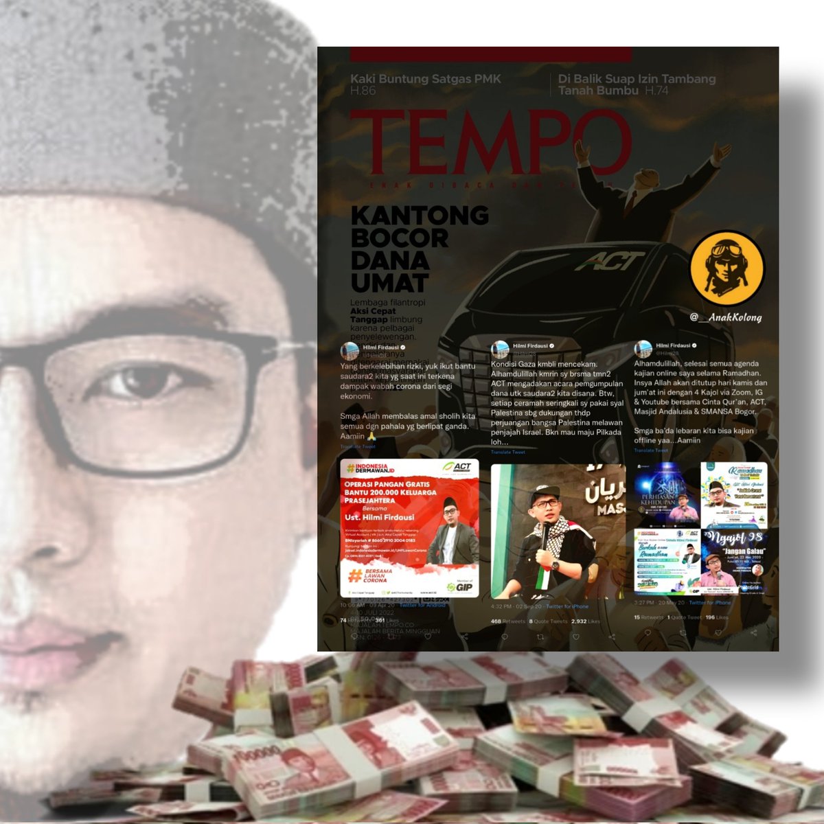 TWITTER RATAPAN 

1. Berdoa kok di twitter ?! Allah ngga' main twitter. 

2. Do'amu penuh birahi.

3. Kata "namun" &amp; "jika" dlm do'amu justru menegaskan, kamu tdk yakin bhw kamu tdk "menikmati bonus" sbg influencer ACT.
.
.
Soal laknat melaknat, kadrun jagonya.

#AksiCepatTilep