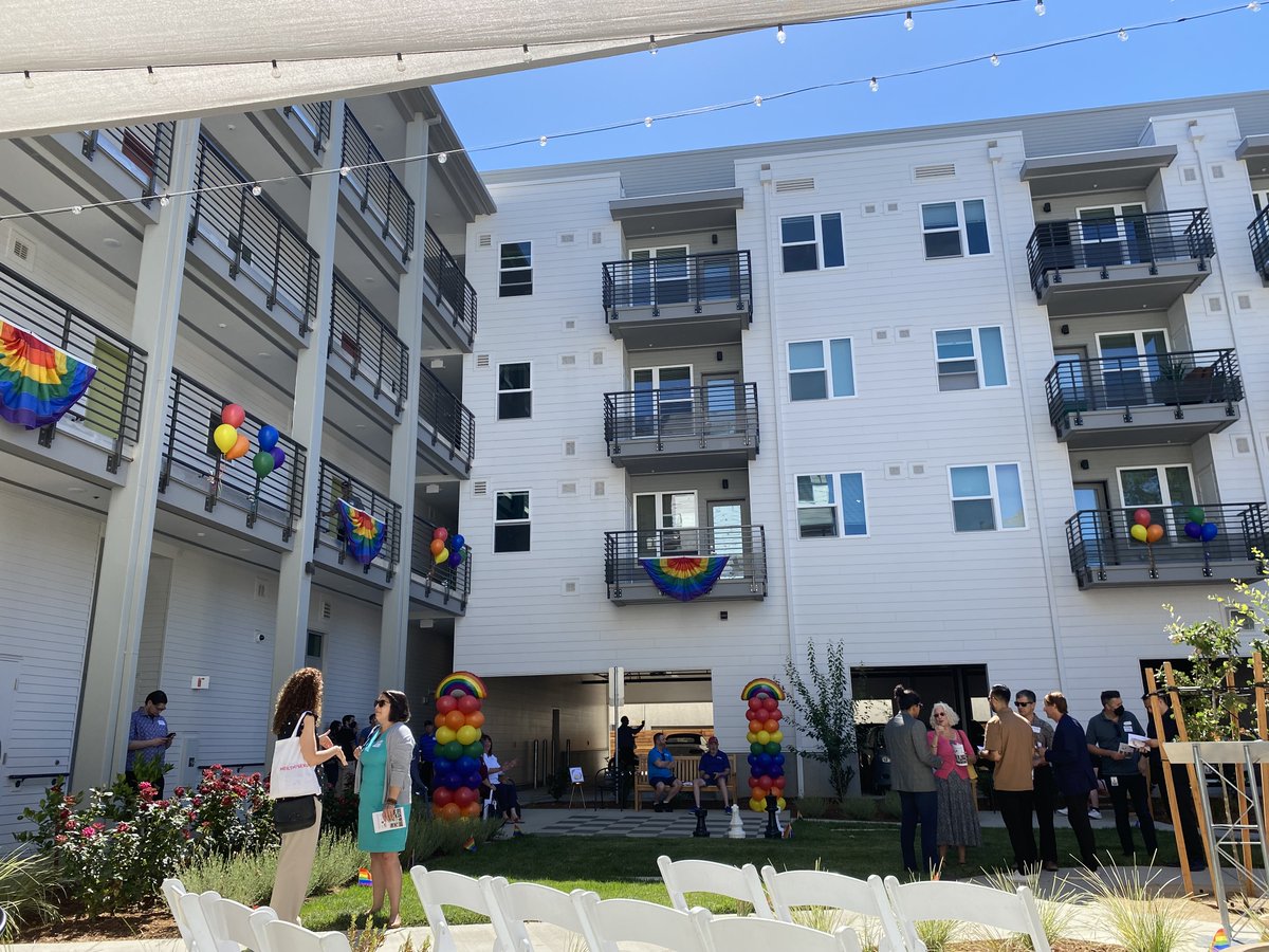 What a beautiful day to celebrate Lavender Courtyard, Sacramento’s first affordable LGBTQ-affirming senior housing community! SHRA is proud to have assisted the project with $2M in City HOME funds and 24 project-based vouchers for LGBTQ seniors.