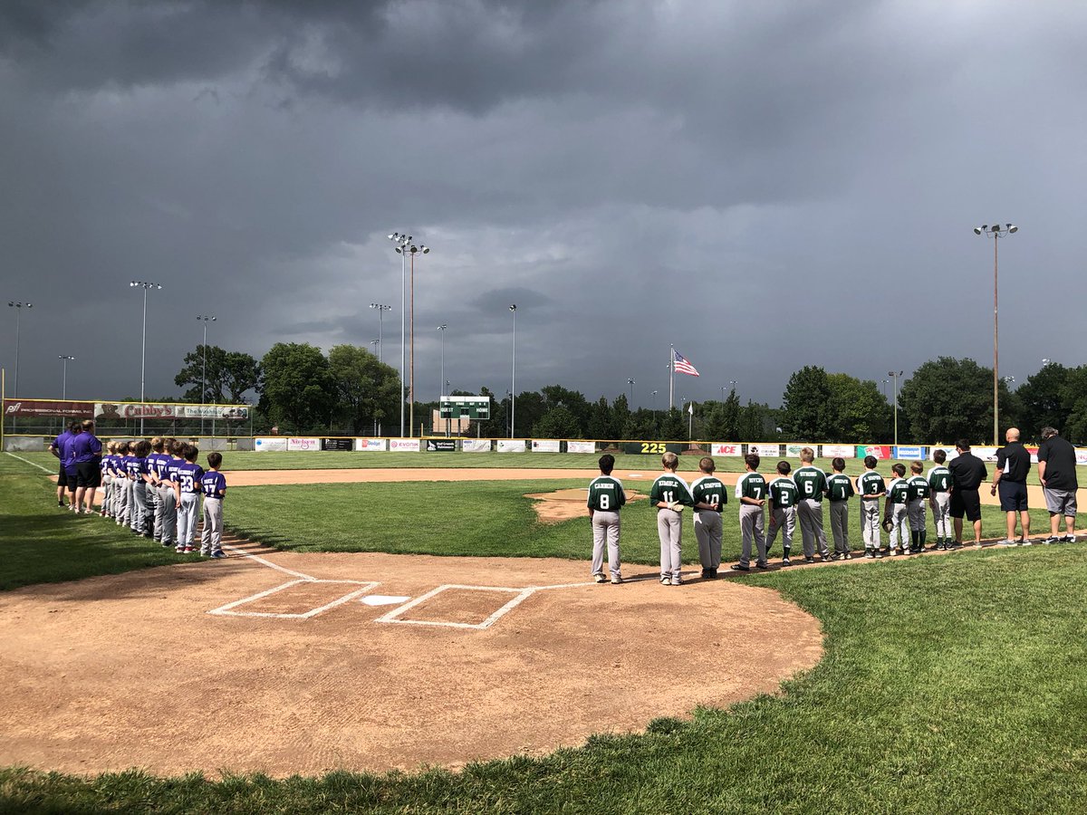 nebllbball's tweet photo. @nebllbball sez don’t worry about the skies: we are ready to go @BlairLLBaseball vs. @OmahaKLL it’s state tournament time in Blair! https://t.co/68j4najN9S